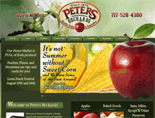 Tablet Screenshot of peters-orchards.com